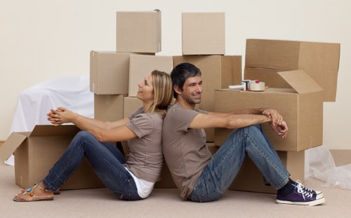 Packing and planning items for a London removals truck