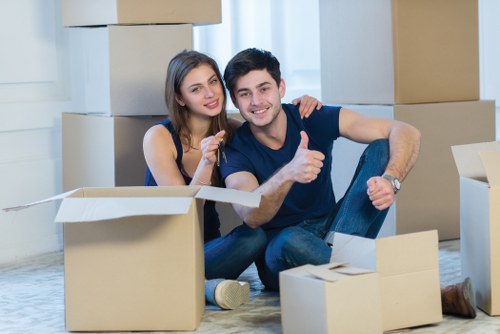 Moving team preparing a smooth home relocation in London