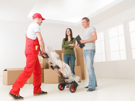 Temporary storage units used for household belongings during renovation