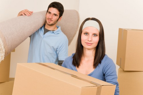Student removals van supporting a city move in London